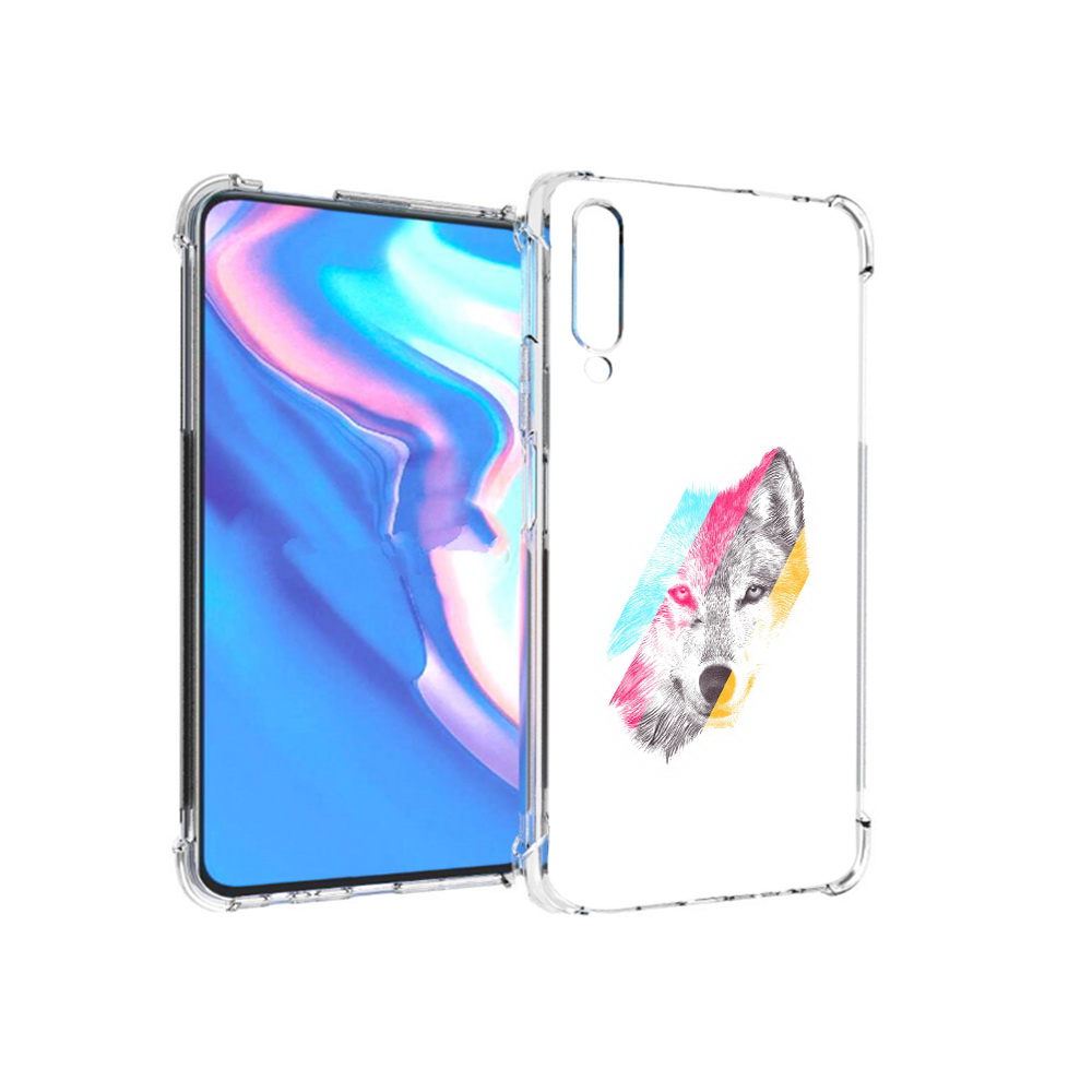 

Чехол MyPads Tocco для Honor 9X Pro волк градиент, Прозрачный, Tocco