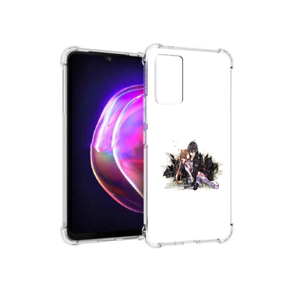 

Чехол MyPads Tocco для Vivo V21 аниме асуна (PT161781.395.222), Прозрачный, Tocco