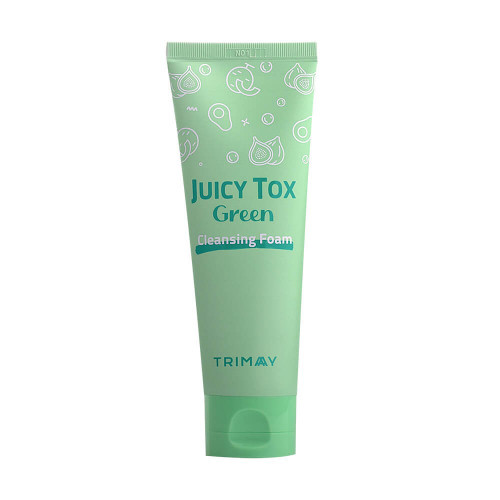 Купить Пенка для умывания Trimay Juicy Tox Green Cleansing Foam 120 мл, Пенка для умывания лица
