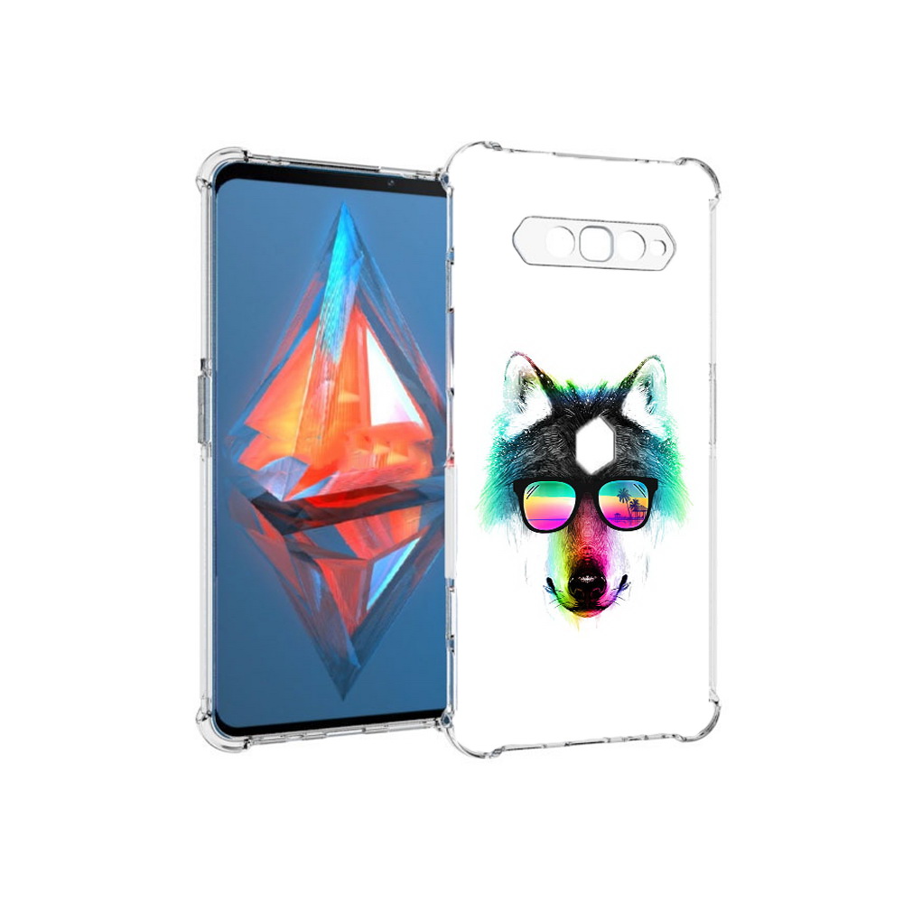 

Чехол MyPads Tocco для Xiaomi Black Shark 4 радужный волк (PT162389.266.567), Прозрачный, Tocco