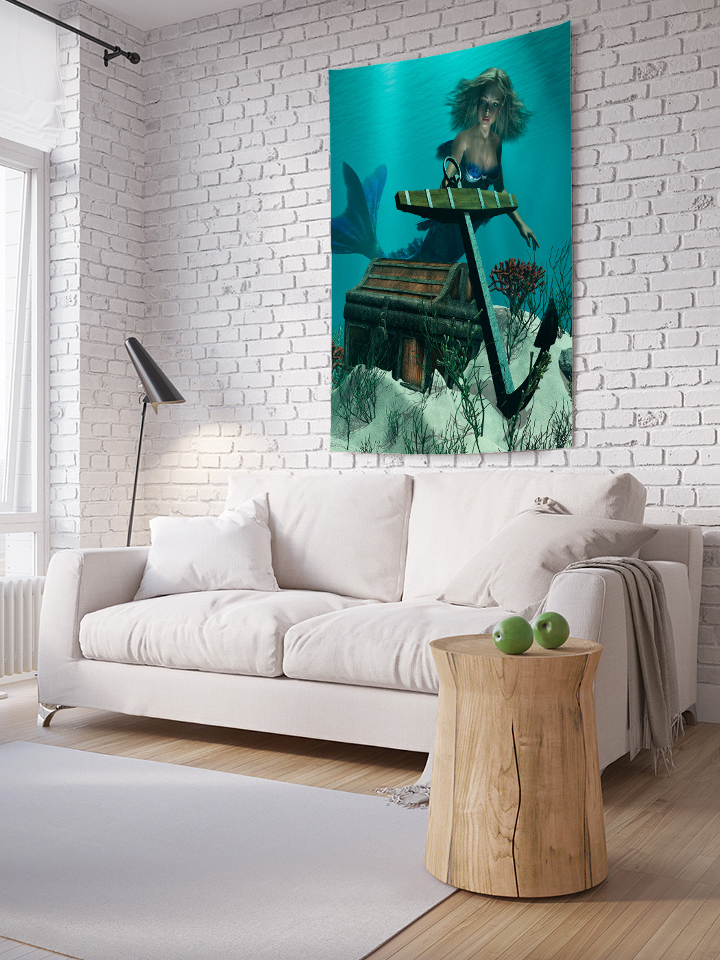 

Вертикальное фотопанно на стену JoyArty Сокровища русалок 150x200 см, Сокровища русалок