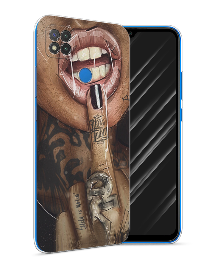 

Чехол Awog на Xiaomi Redmi 9C "Девушка с татуировками", Разноцветный, 39050-9