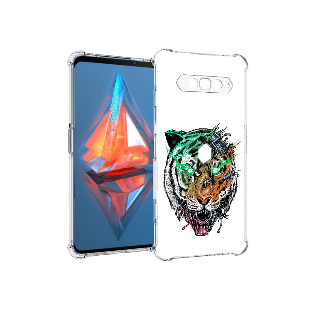 

Чехол MyPads Tocco для Xiaomi Black Shark 4 робо-тигр (PT162389.266.584), Прозрачный, Tocco