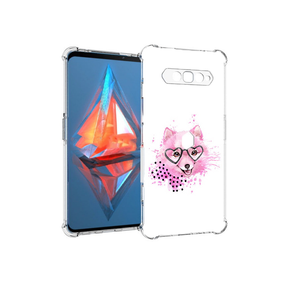 

Чехол MyPads Tocco для Xiaomi Black Shark 4 розовый волченок (PT162389.266.585), Прозрачный, Tocco