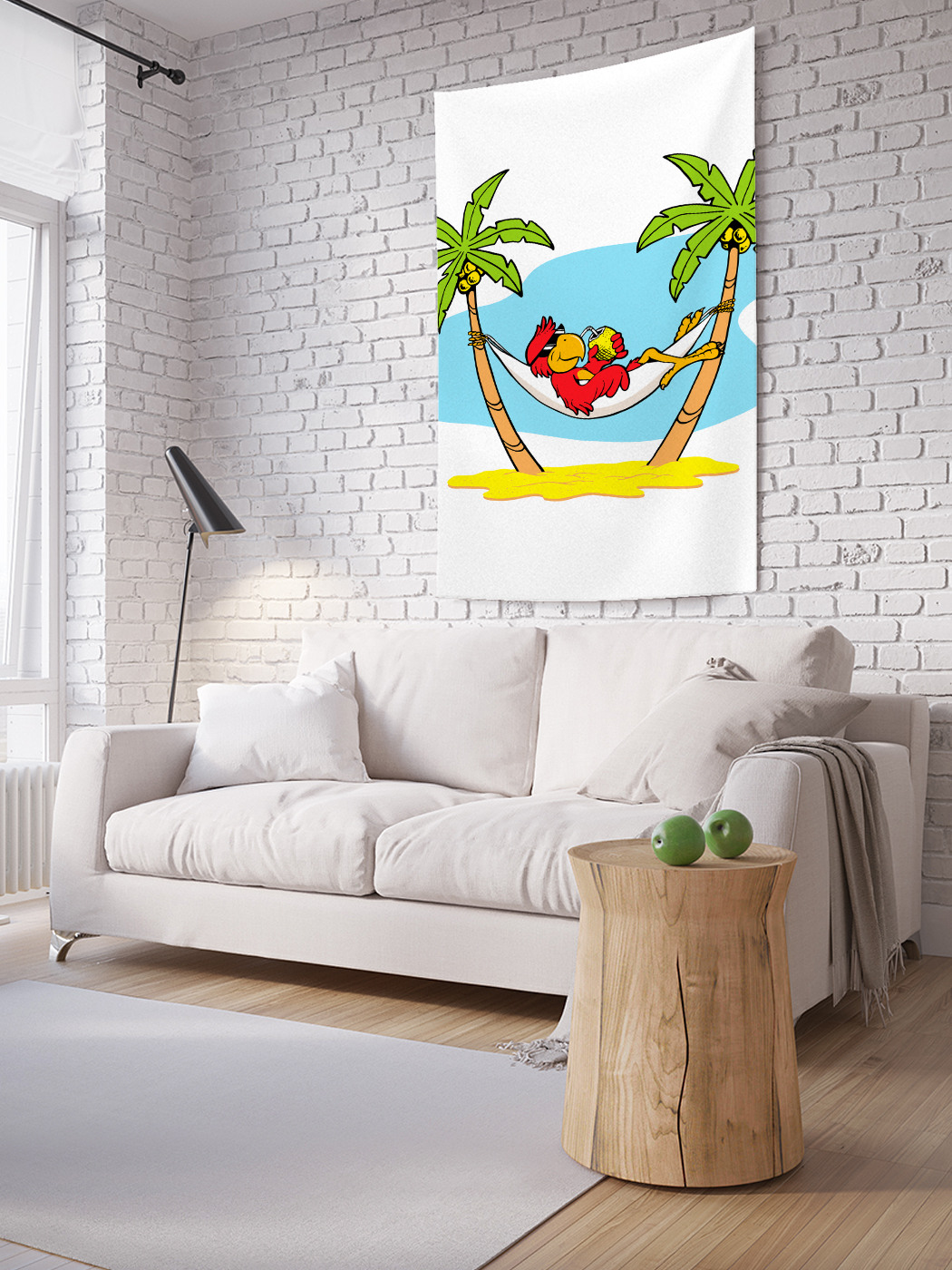 

Вертикальное фотопанно на стену JoyArty Довольный попугай 150x200 см, Довольный попугай