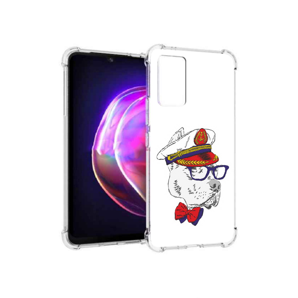 

Чехол MyPads Tocco для Vivo V21 бульдог (PT161781.395.251), Прозрачный, Tocco