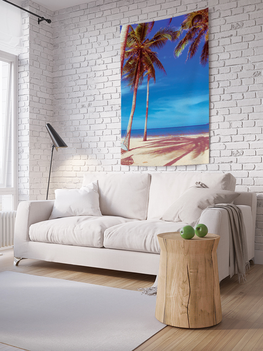 

Вертикальное фотопанно на стену JoyArty Пальмовая тень 150x200 см, Пальмовая тень