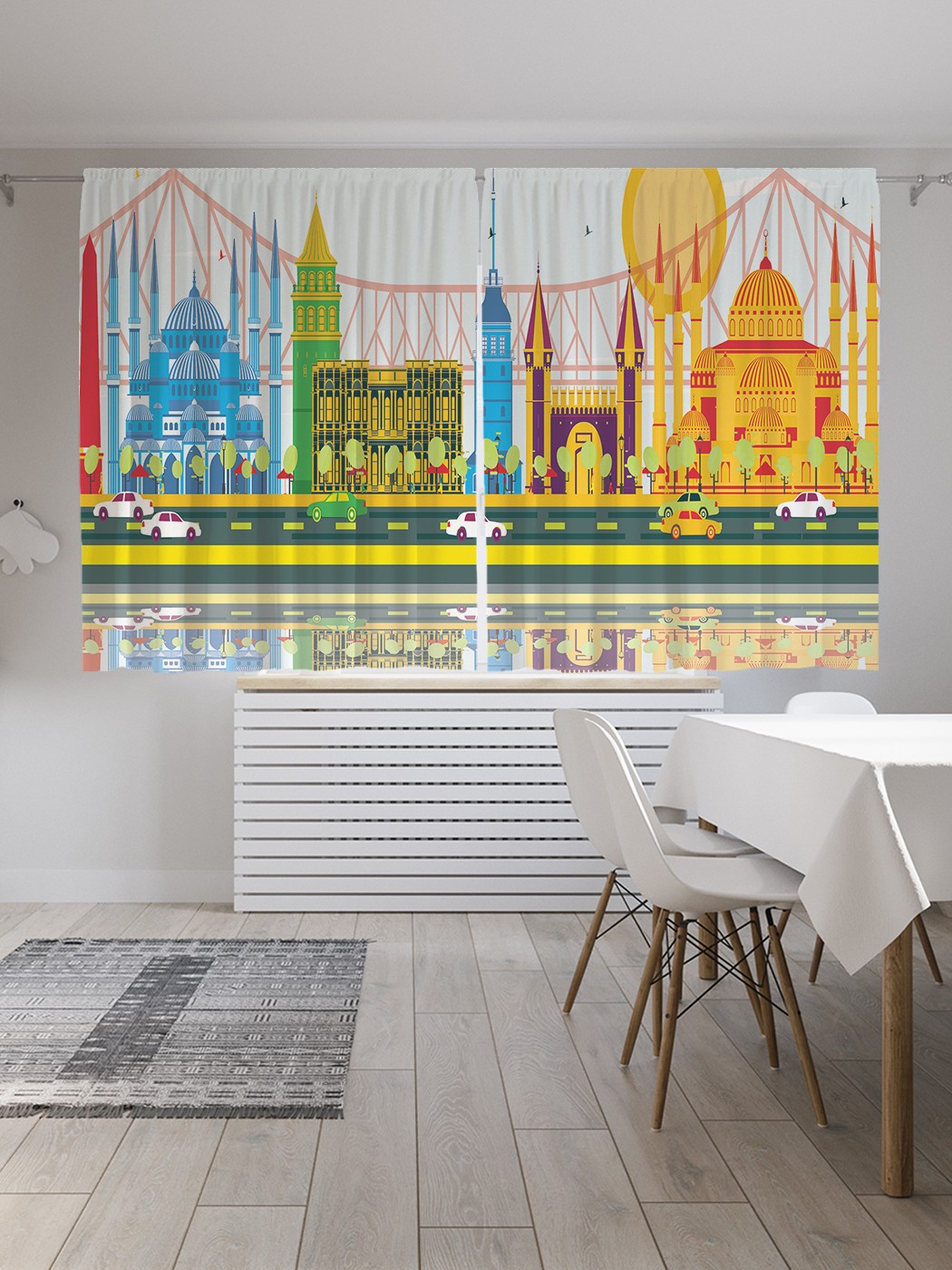 

Классические шторы JoyArty "Великолепие Стамбула", Oxford DeLux, 2 полотна 145x180 см, Великолепие Стамбула