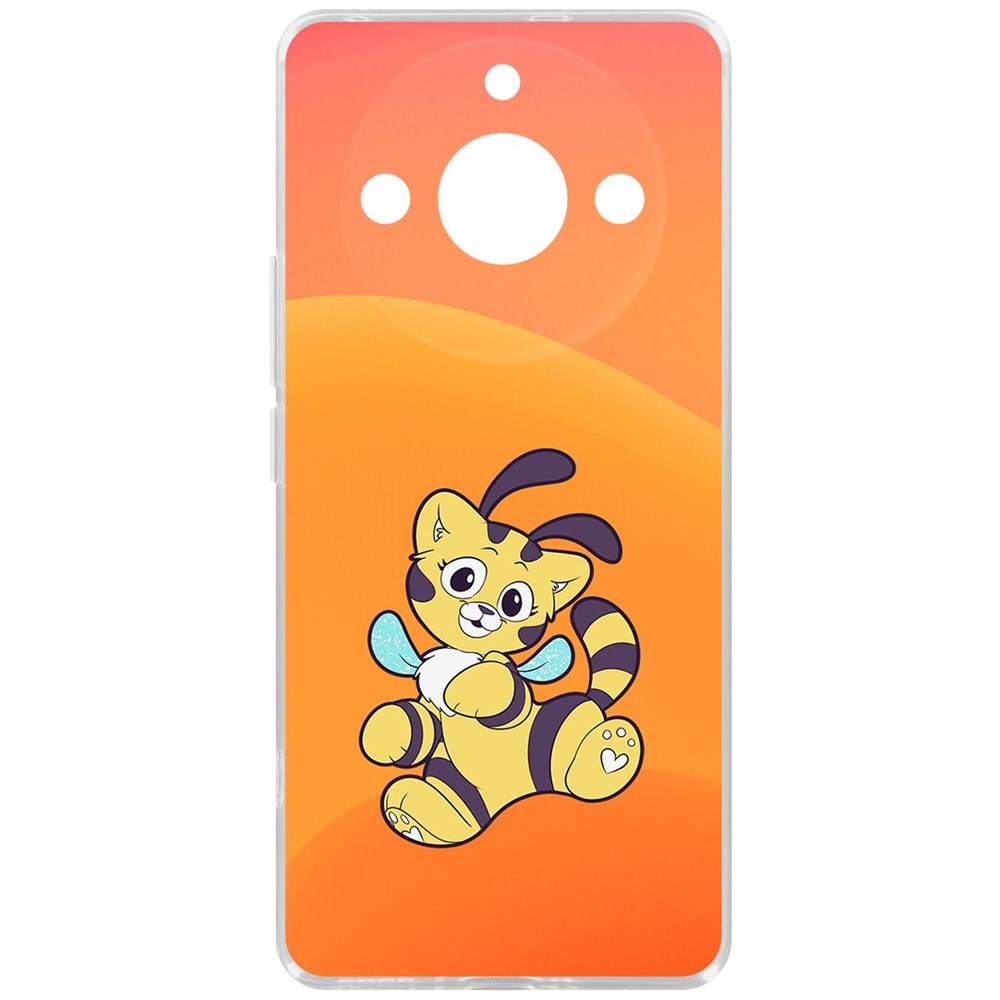 

Чехол-накладка Krutoff Clear Case Хаги Ваги - Кошка-Пчёлка для Realme 11 Pro, Прозрачный