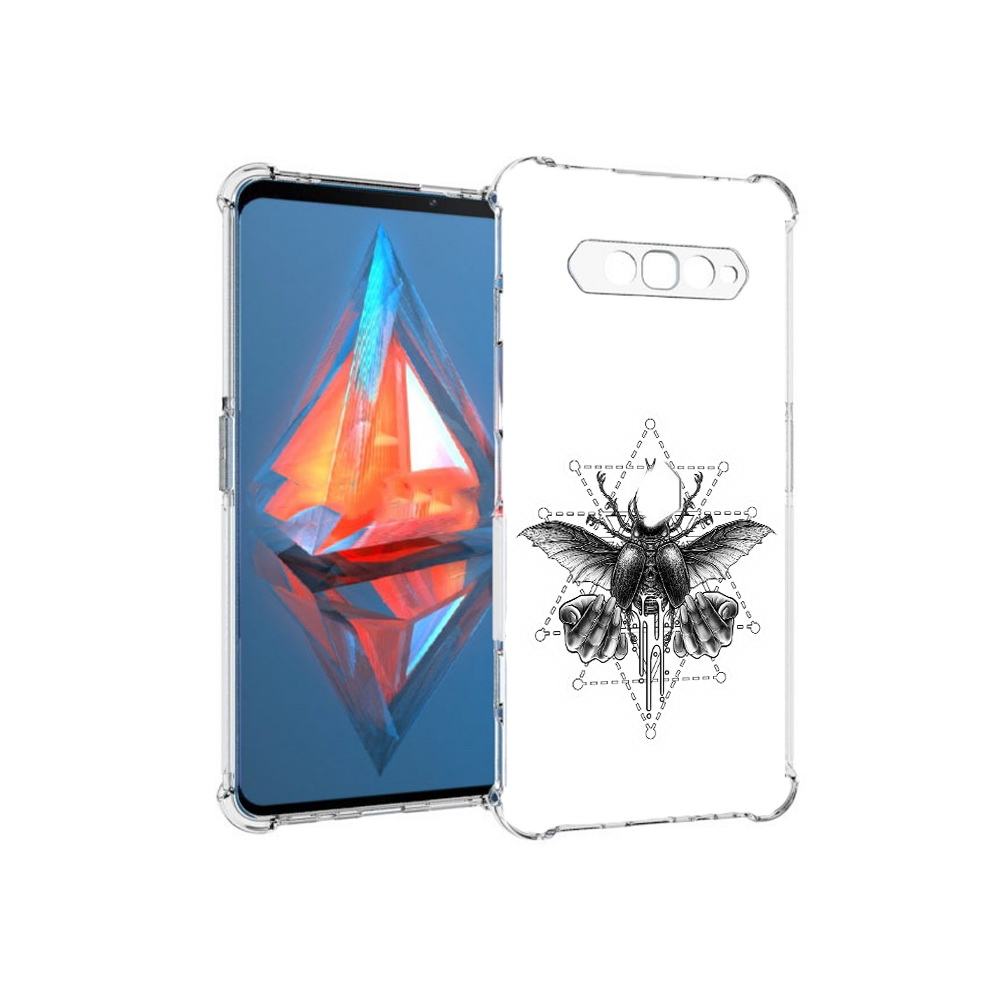 

Чехол MyPads Tocco для Xiaomi Black Shark 4 скарабей (PT162389.266.601), Прозрачный, Tocco
