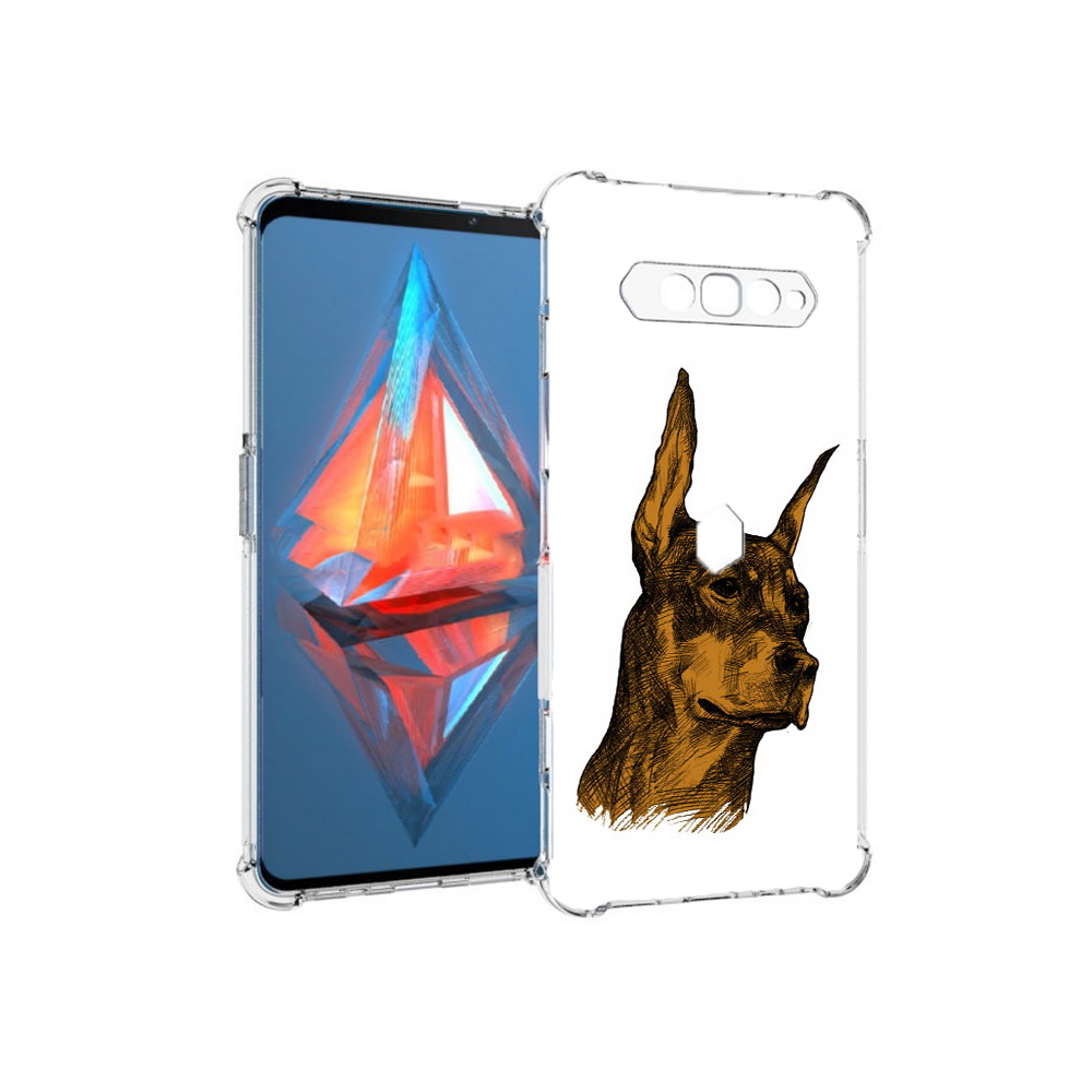 

Чехол MyPads Tocco для Xiaomi Black Shark 4 скетч доберман (PT162389.266.605), Прозрачный, Tocco