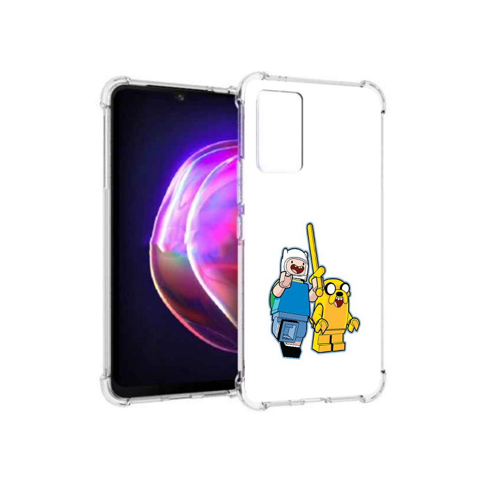 

Чехол MyPads Tocco для Vivo V21 время приключений лего (PT161781.395.274), Прозрачный, Tocco
