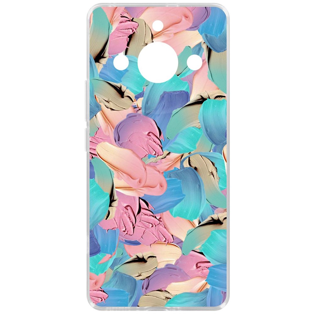 

Чехол-накладка Krutoff Clear Case Абстракт краска для Realme 11 Pro+, Прозрачный