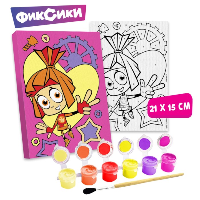 

Картина по номерам «Симка», ФИКСИКИ, 21 х 15 см, Фиксики