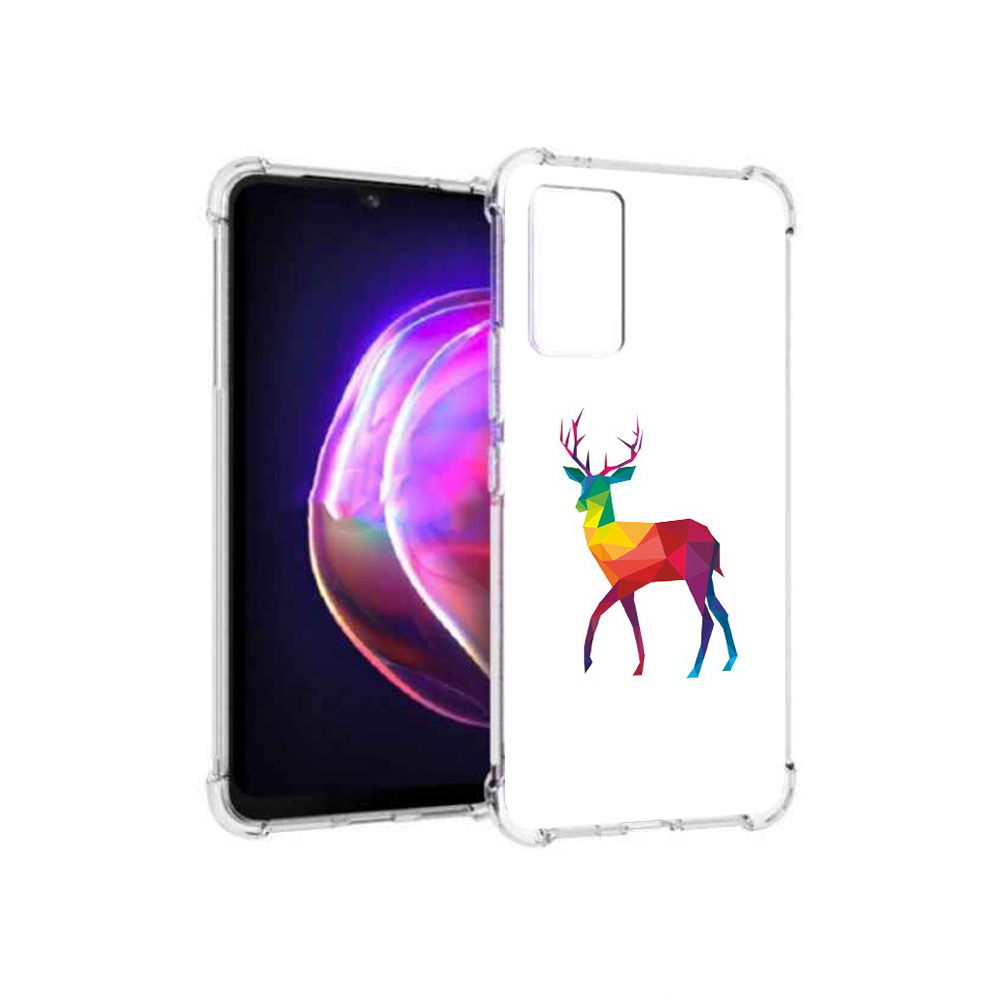 

Чехол MyPads Tocco для Vivo V21 геометрический олень (PT161781.395.286), Прозрачный, Tocco