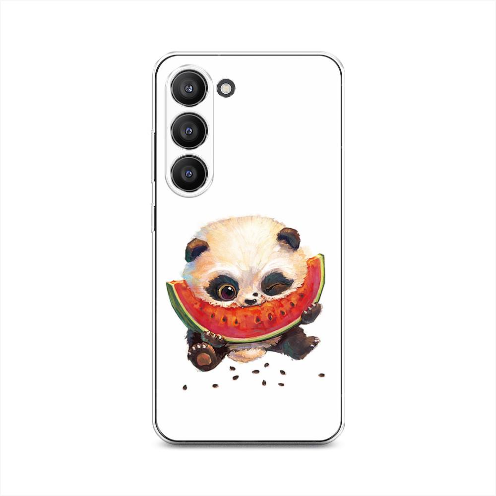 

Чехол Awog на Samsung Galaxy S23 5G "Малыш панды с арбузом", Белый;красный, 2107350-1