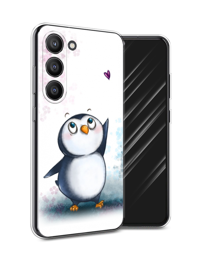 

Чехол Awog на Samsung Galaxy S23 5G "Пингвин и сердечко", Белый, 2107350-1
