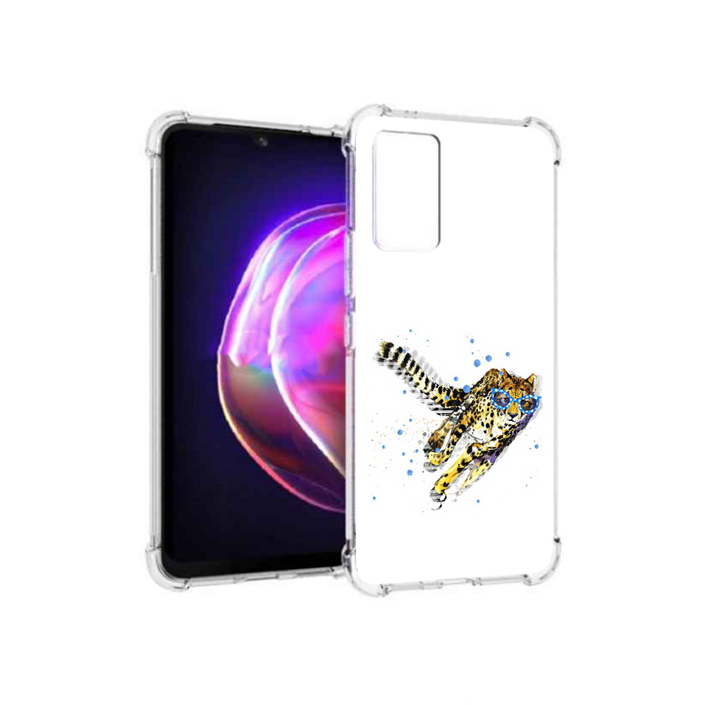 

Чехол MyPads Tocco для Vivo V21 гепард в очках (PT161781.395.287), Прозрачный, Tocco