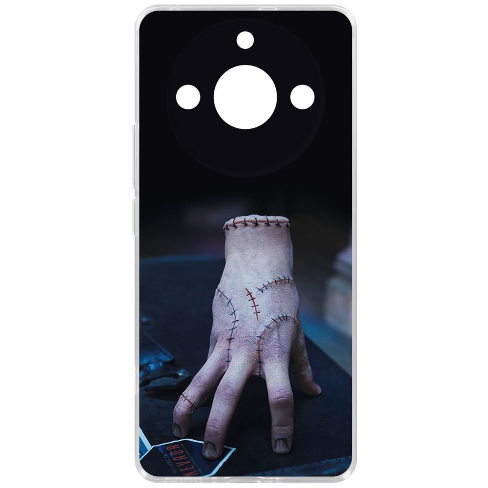 

Чехол-накладка Krutoff Clear Case Уэнсдей Аддамс - Вещь для Realme 11 Pro+, Прозрачный