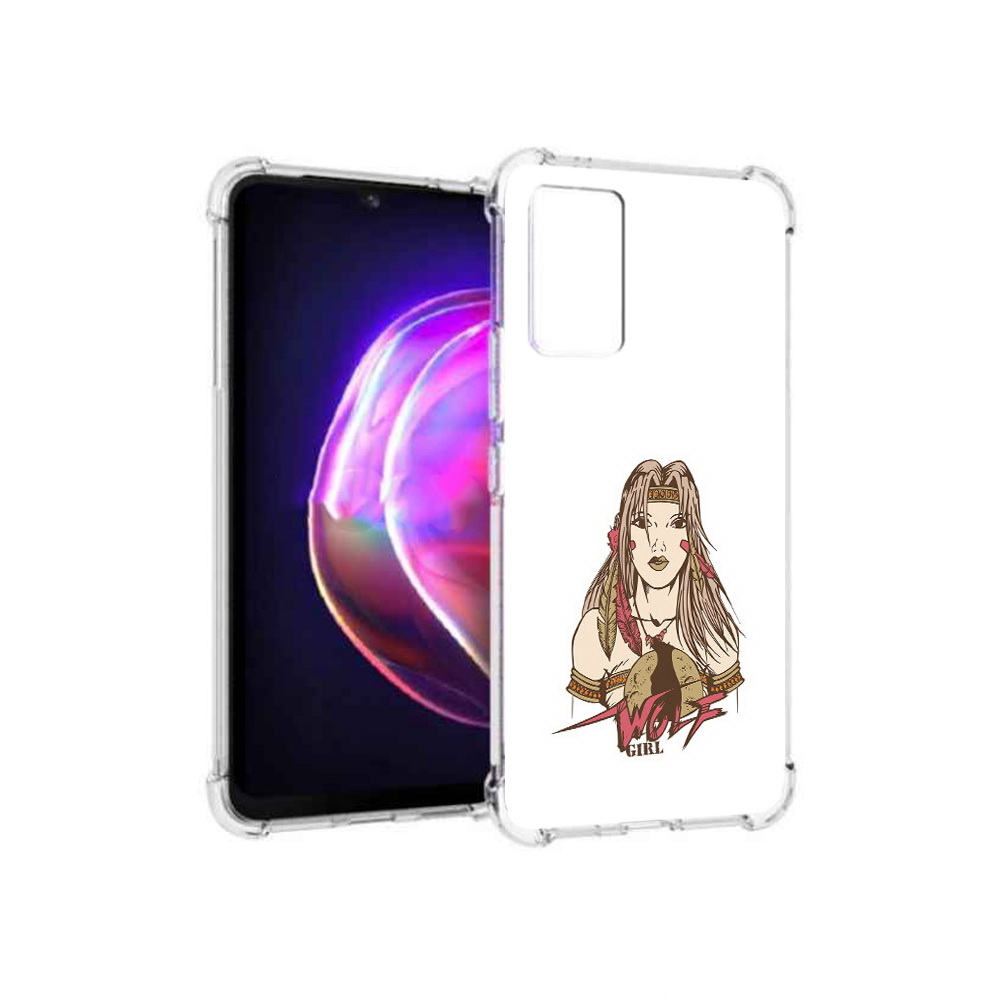 

Чехол MyPads Tocco для Vivo V21 девушка волк (PT161781.395.306), Прозрачный, Tocco