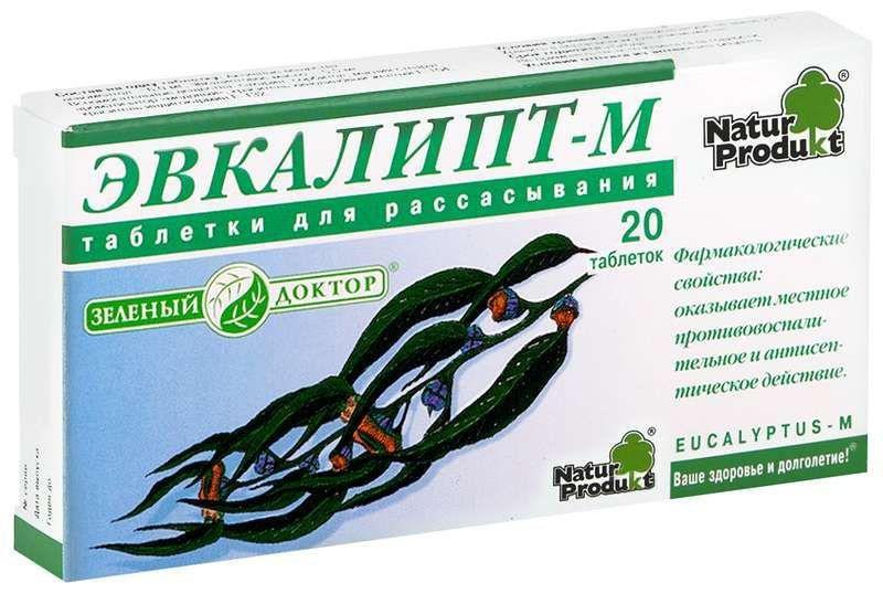 Купить Эвкалипт-м Natur Produkt таблетки для рассасывания 20 шт.