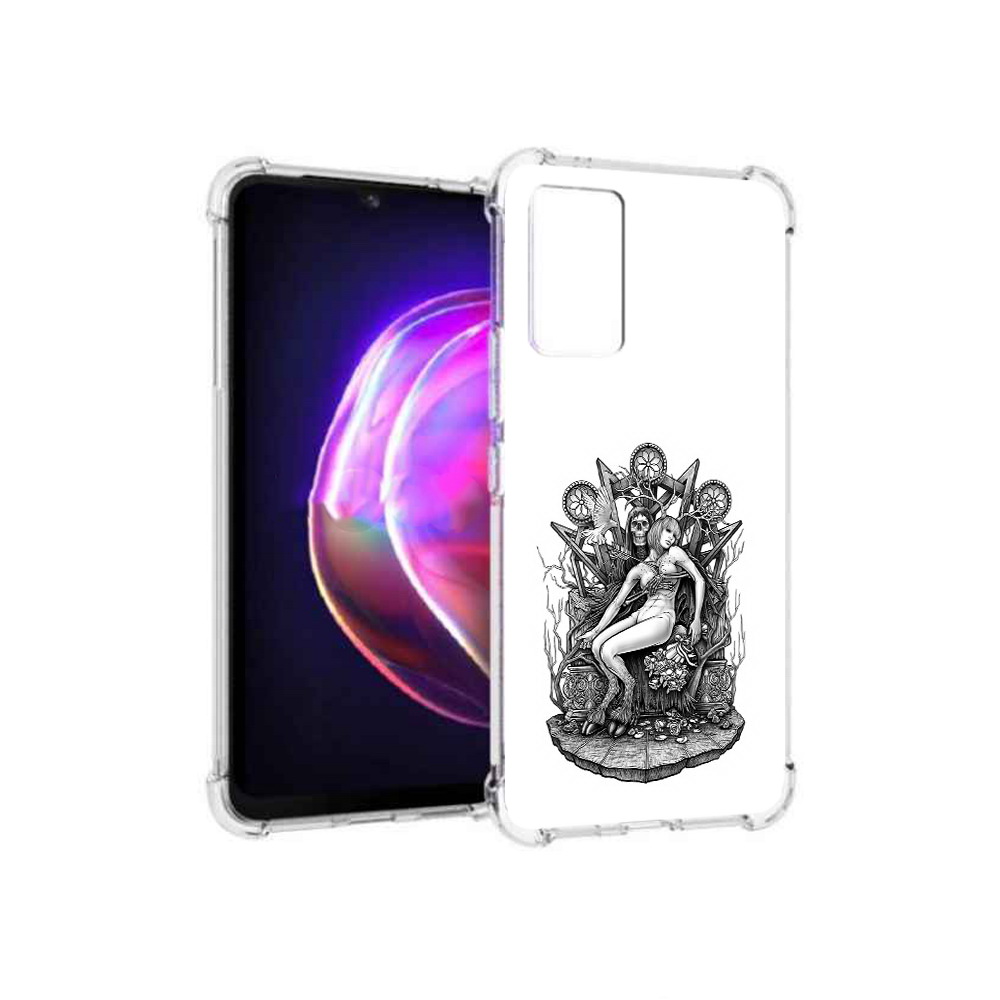 

Чехол MyPads Tocco для Vivo V21 девушка на троне (PT161781.395.309), Прозрачный, Tocco