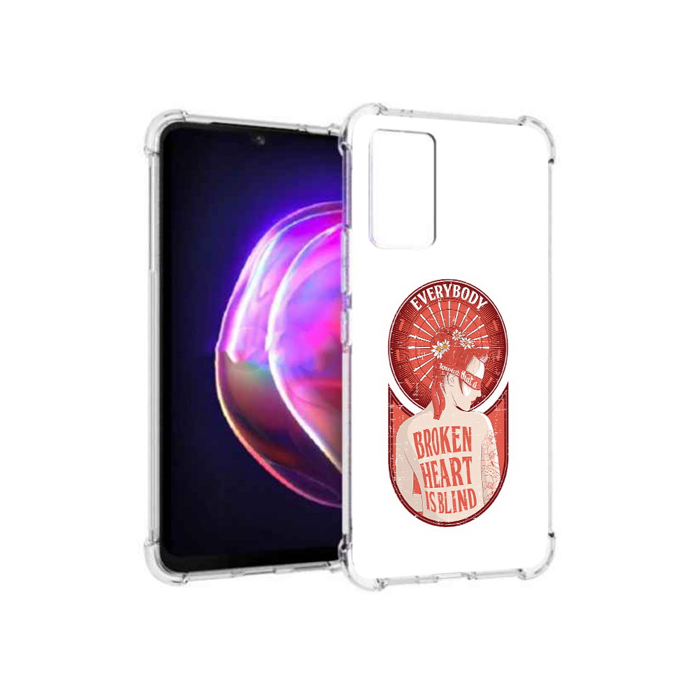 

Чехол MyPads Tocco для Vivo V21 девушка разбитое сердце (PT161781.395.310), Прозрачный, Tocco