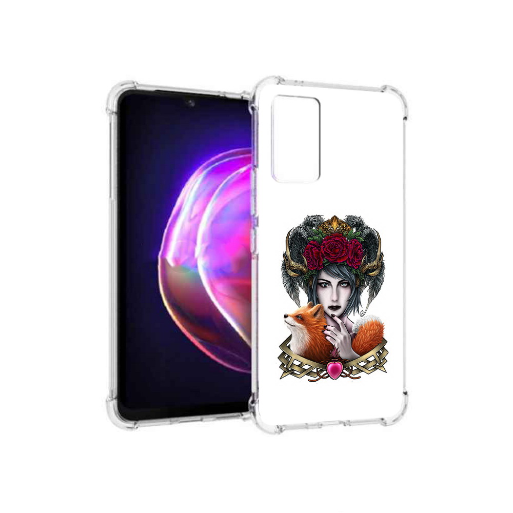 

Чехол MyPads Tocco для Vivo V21 девушка с лисой (PT161781.395.314), Прозрачный, Tocco