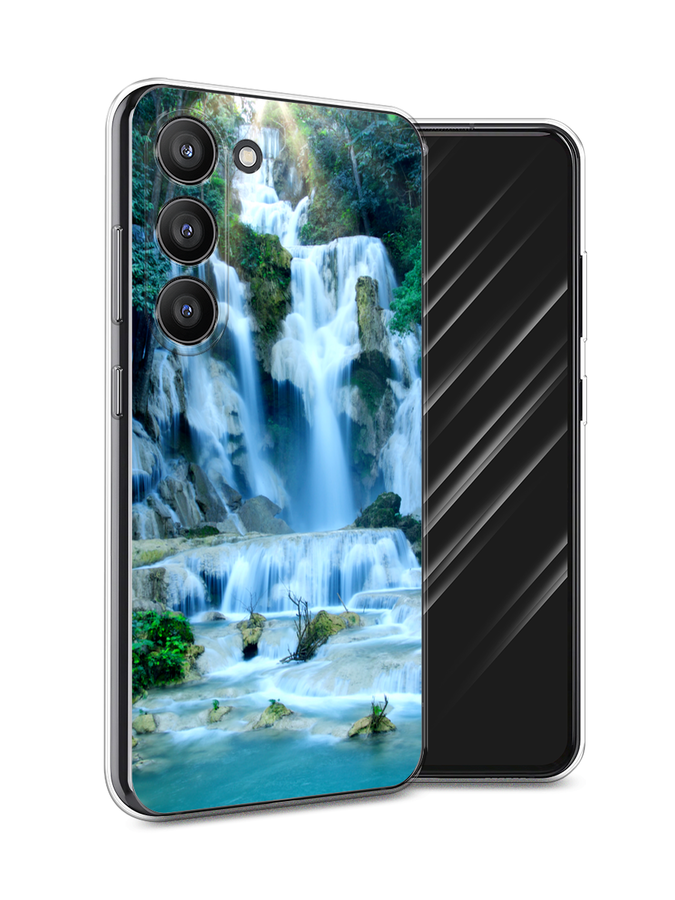 

Чехол Awog на Samsung Galaxy S23 5G "Водопад 8", Голубой;зеленый, 2107350-4
