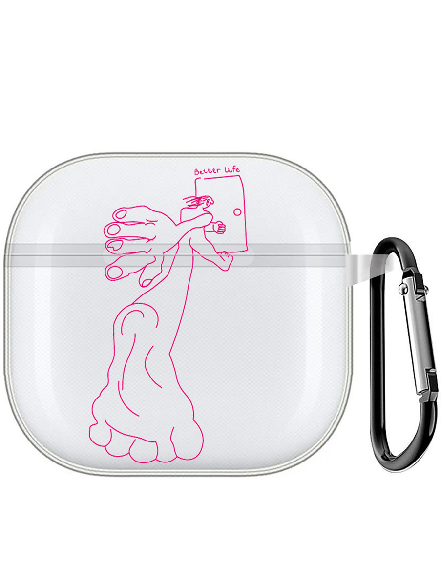 

Чехол на Apple AirPods 4 с принтом "Дверь в лучшую жизнь" прозрачный, Прозрачный;розовый, 785983651