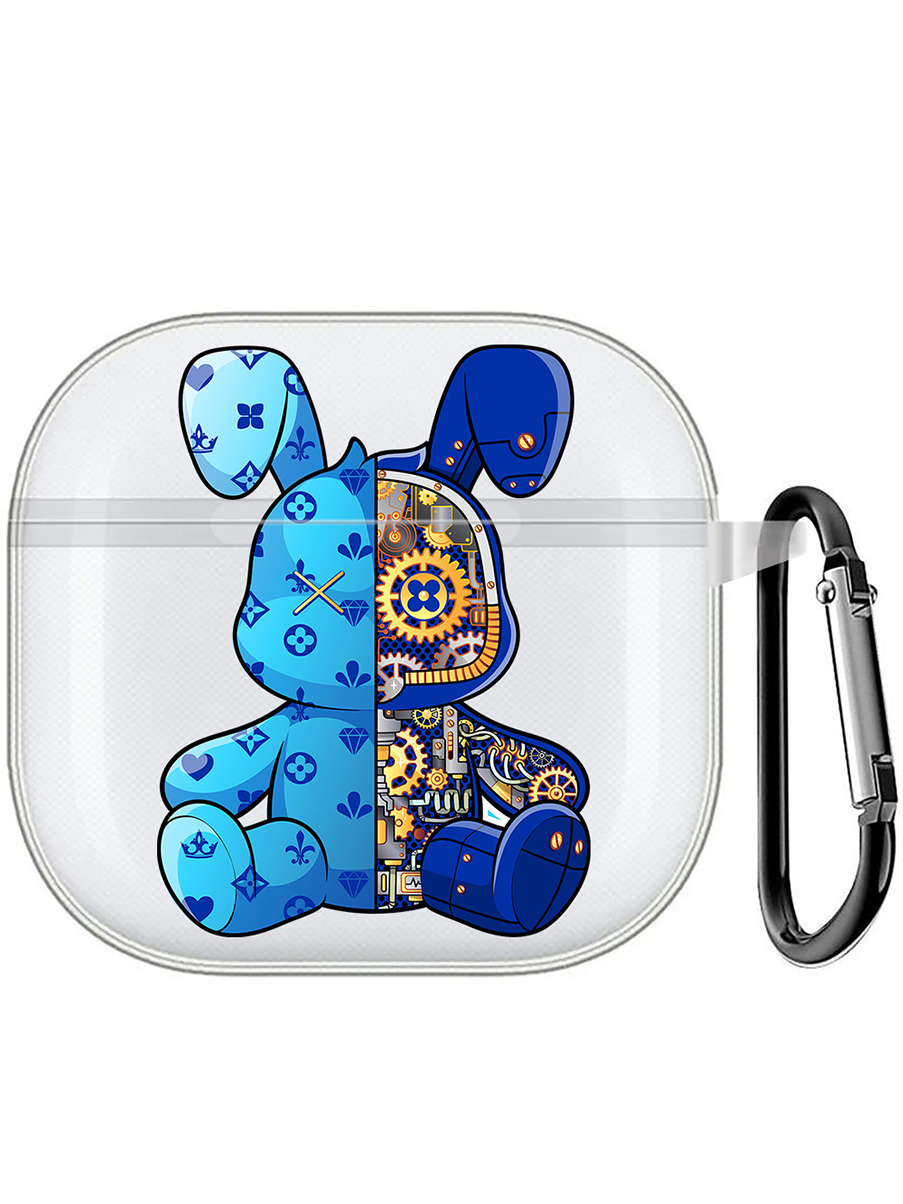

Чехол на Apple AirPods 4 с принтом "Голубой Кролик с механизмом" прозрачный, Прозрачный;голубой;синий, 785983651