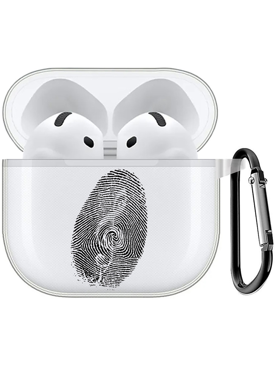

Чехол на Apple AirPods 4 с принтом "Отпечаток пальца" прозрачный, Прозрачный;черный, 785983651