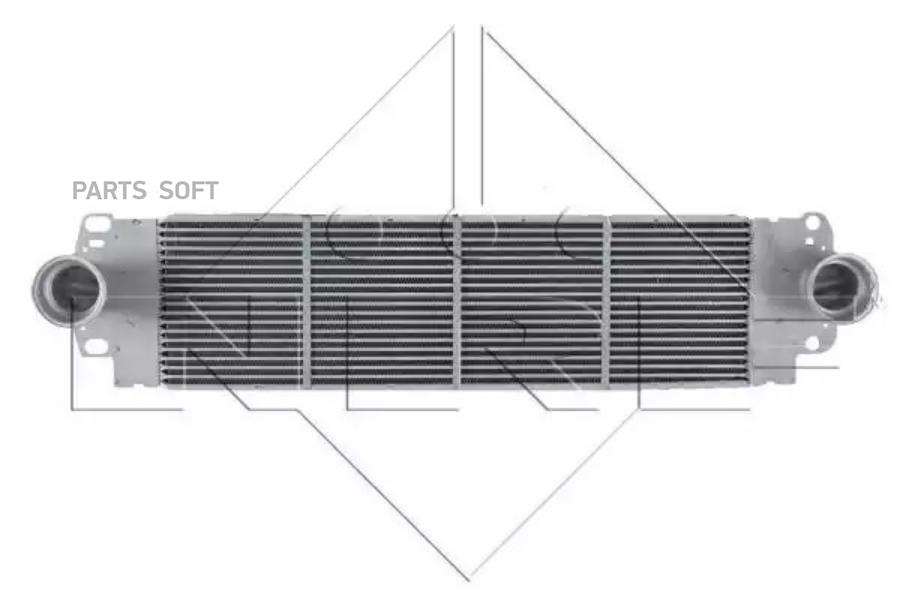 

NRF 30354_интеркулер ! VW T5 1.9TDi/2.5TDi 03>