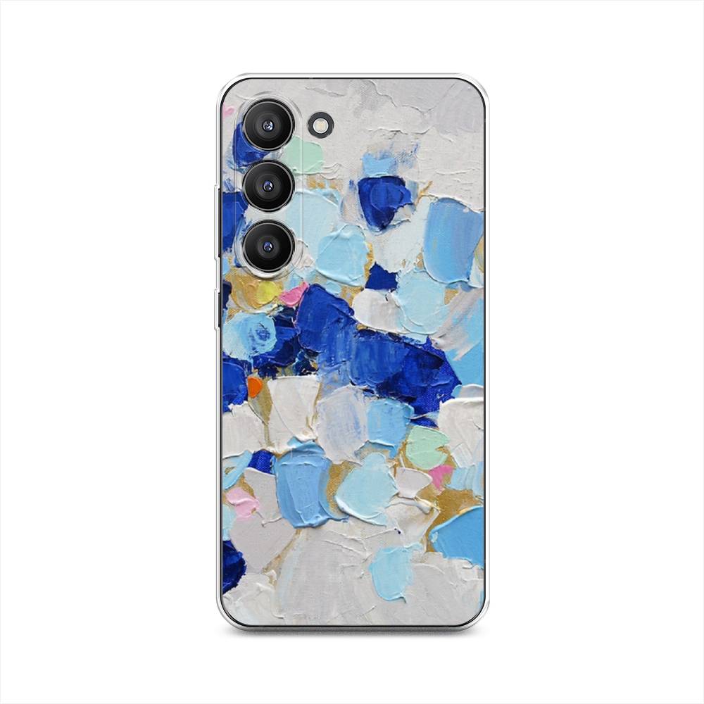 

Чехол Awog на Samsung Galaxy S23 5G "Холст сине-белый", Синий, 2107350-10