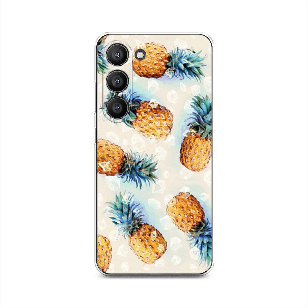 

Чехол Awog на Samsung Galaxy S23 5G "Ананасы", Бежевый, 2107350-3
