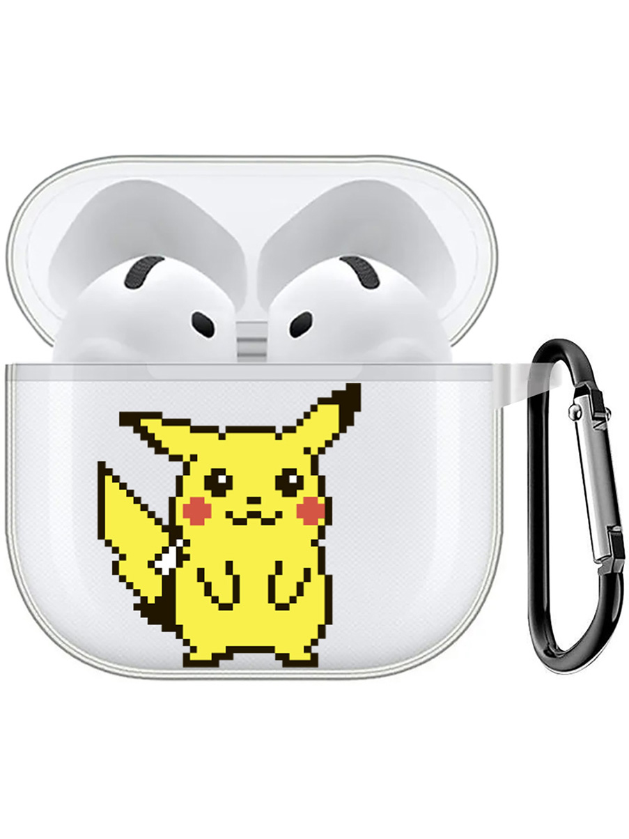 

Чехол на Apple AirPods 4 с принтом "Pixel Pikachu" прозрачный, Прозрачный;желтый;красный, 785983651