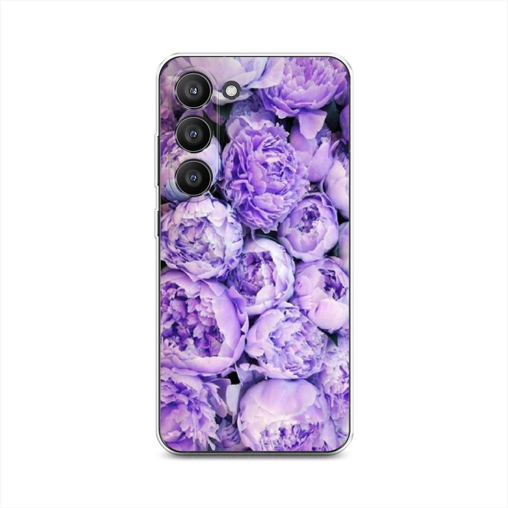 

Чехол Awog на Samsung Galaxy S23 5G "Пионы сиреневые", Фиолетовый;голубой, 2107350-8
