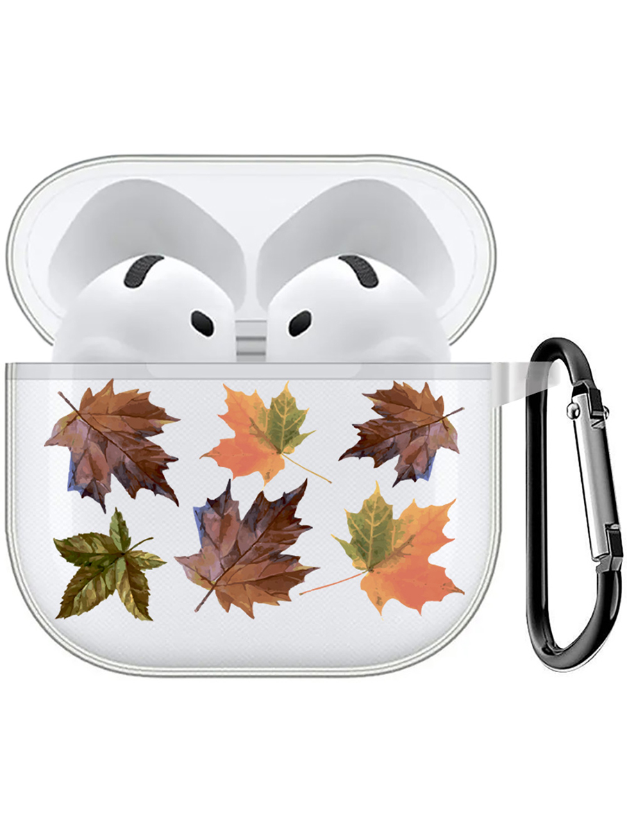 

Чехол на Apple AirPods 4 с принтом "Maple" прозрачный, Прозрачный;оранжевый, 785983651