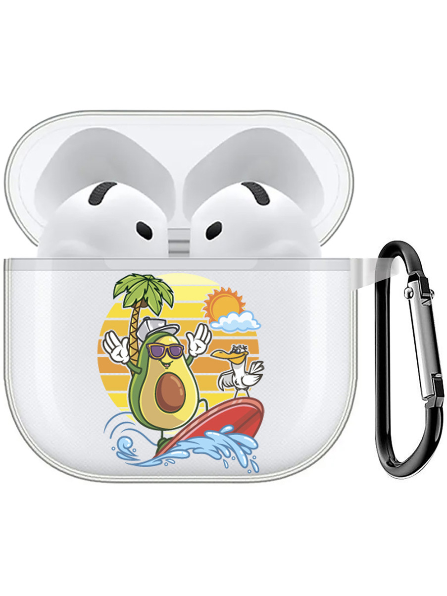 

Чехол на Apple AirPods 4 с принтом "Avocado Surfer" прозрачный, Прозрачный;желтый;зеленый;фиолетовый, 785983651