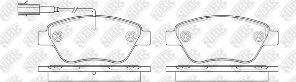 

Тормозные колодки NiBK передние для Fiat Albea, Doblo, Stilo 2001- PN0211W