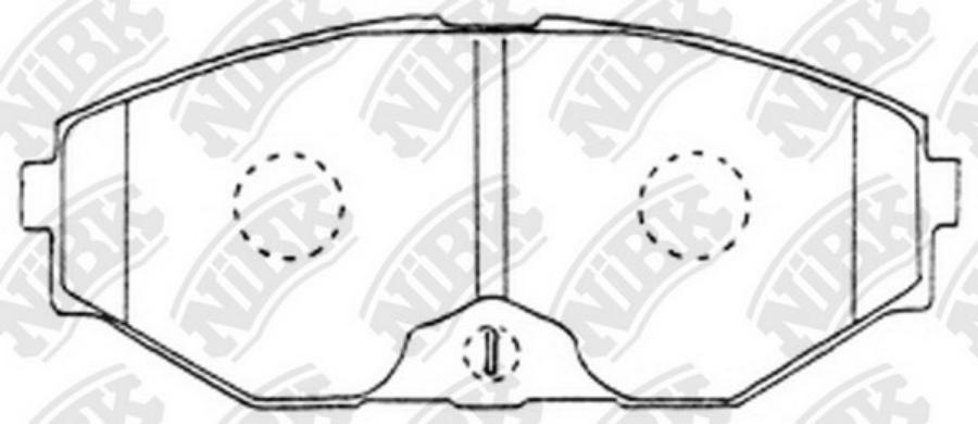 

Тормозные колодки NiBK передние PN2261