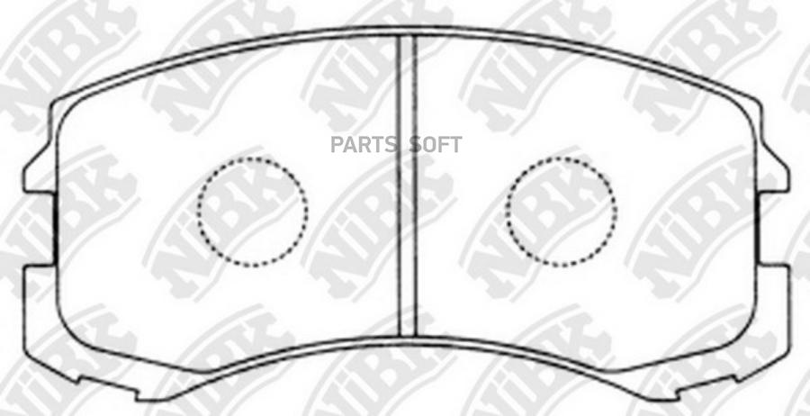 

Тормозные колодки NiBK передние PN3462