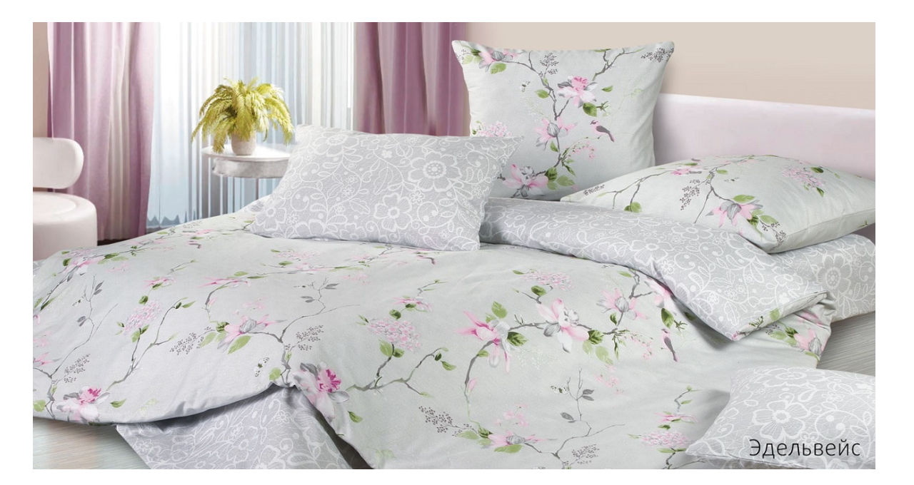 

Комплект постельного белья Ecotex Гармоника 2 сп. с резинкой 160 Эдельвейс