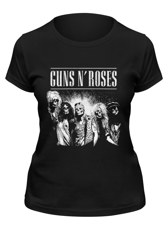 

Футболка женская Printio Guns n' roses черная L, Черный, Guns n' roses
