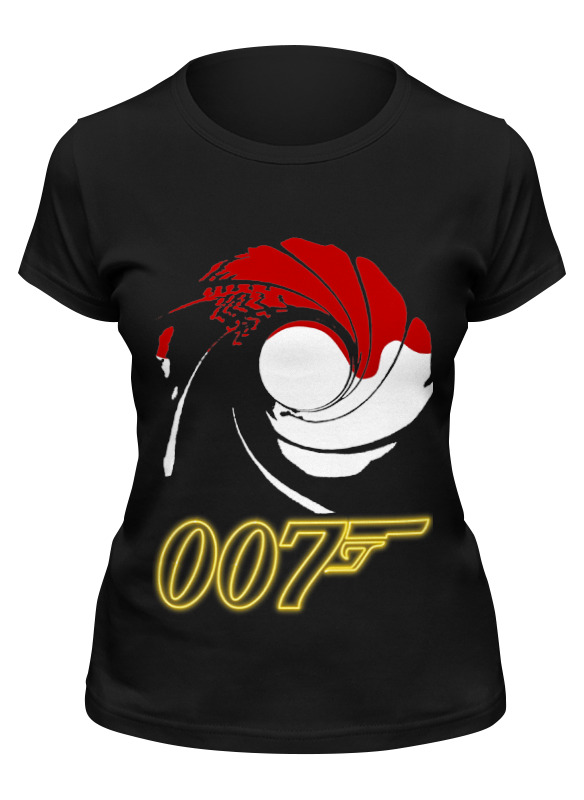 

Футболка женская Printio James bond черная L, Черный, James bond