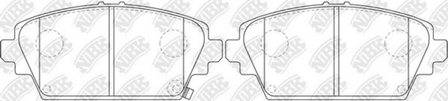 

Тормозные колодки NiBK передние для Nissan Primera P12 2002-, Almera Tino 2000-2005 PN8106