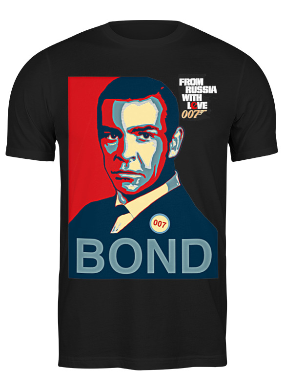 

Футболка мужская Printio James bond черная L, Черный, James bond