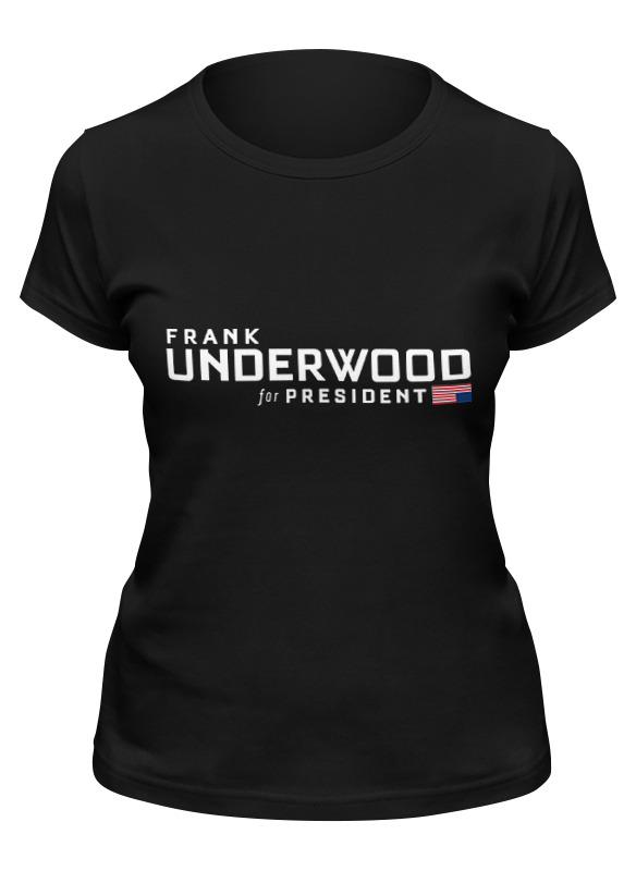 

Футболка женская Printio Frank underwood черная S, Черный, Frank underwood