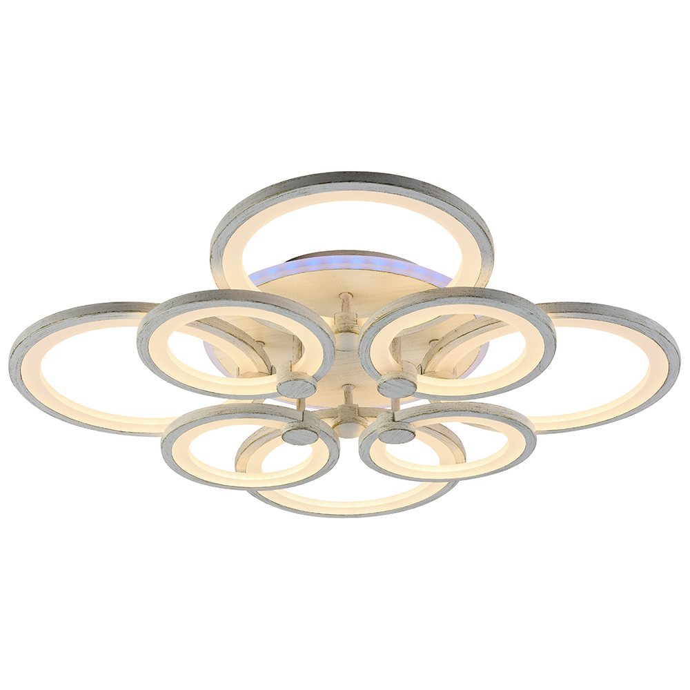 фото Светодиодная люстра profit light 8077/4+4 pgd 192w+11w rgb