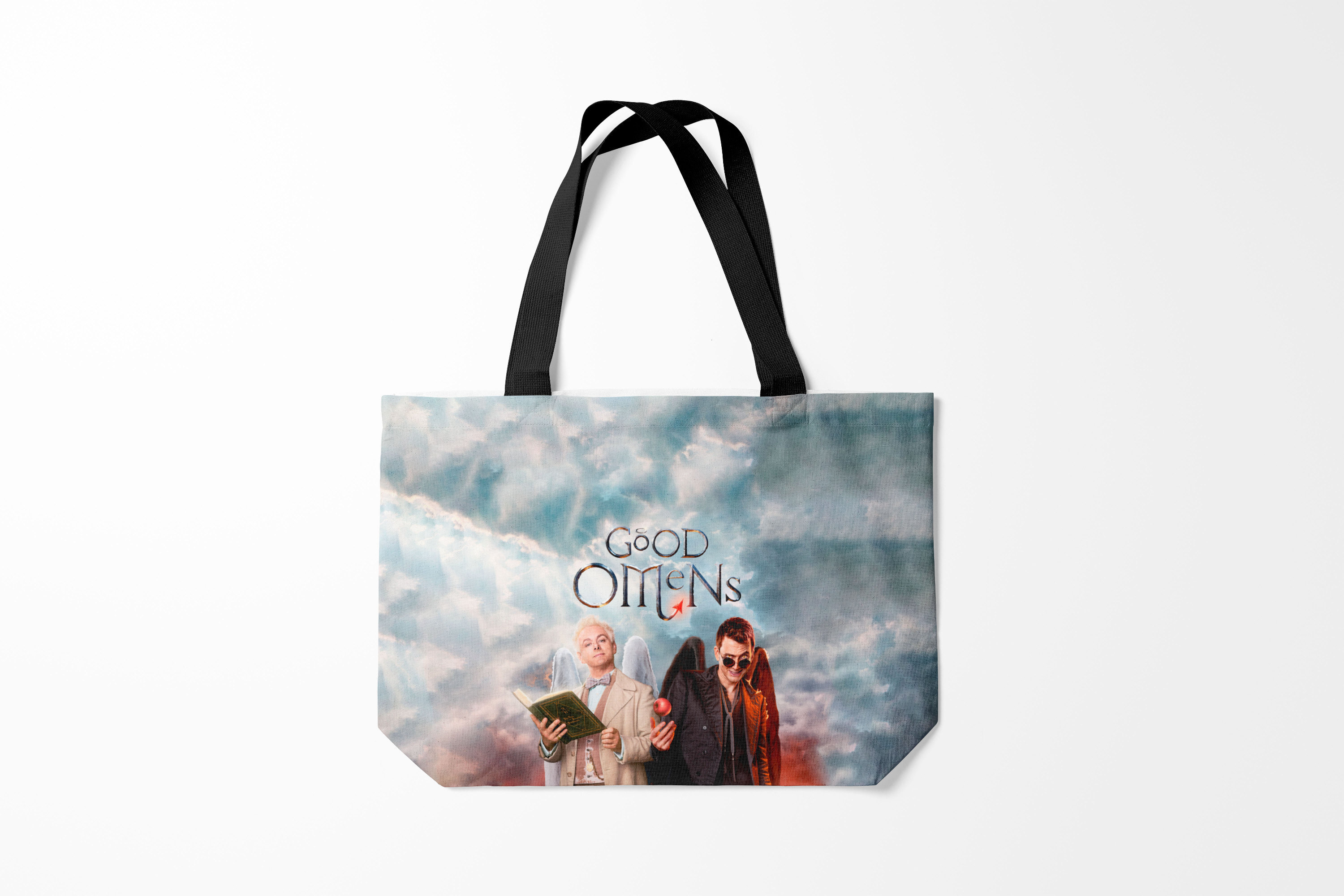 

Сумка шoппер унисекс Burnettie Благие знамения Good Omens, разноцветный, Благие знамения Good Omens